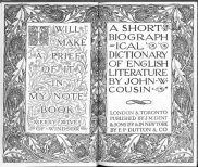 A Short Biographical Dictionary of English Literature