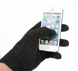 Zimní rukavice ke smartphone/tabletu, XL, C-TECH