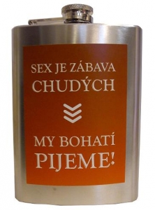 Butylka SEX JE ZÁBAVA CHUDÝCH