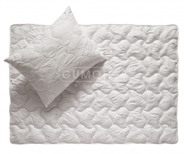 polštář, přikrývka - METALLIC WHITE