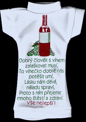 Tričko na láhev - pro vinaře