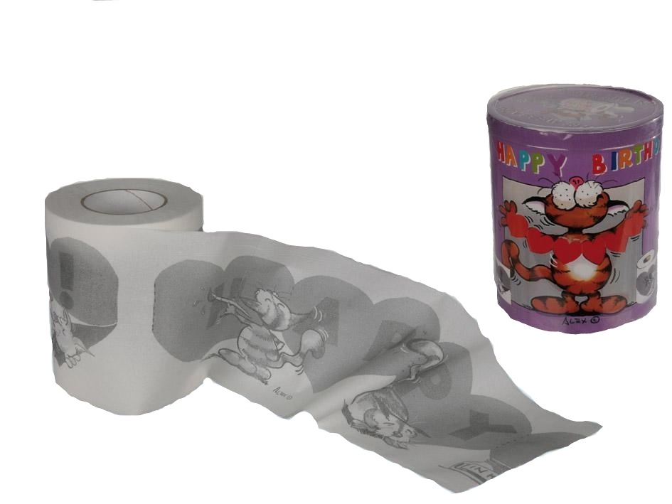 Toaletní papír k narozeninám aneb jak  to umí rozbalit kočky