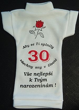 Tričko na láhev - k výročí