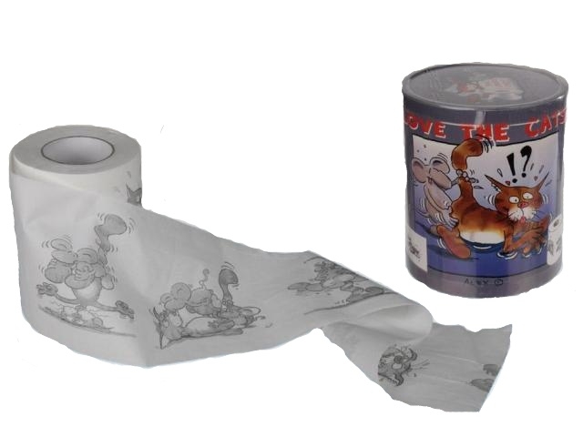 Toaletní papír MILUJI KOČKY! (není určen pro milovníky koček!)
