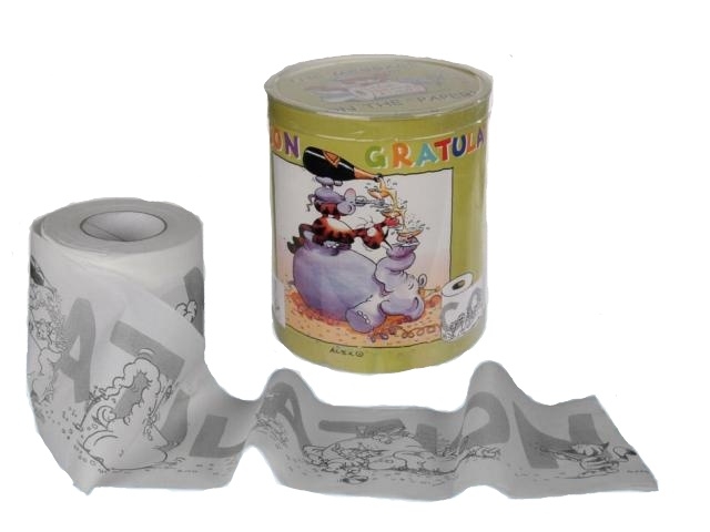 Toaletní papír narozeninový GRATULUJEME!